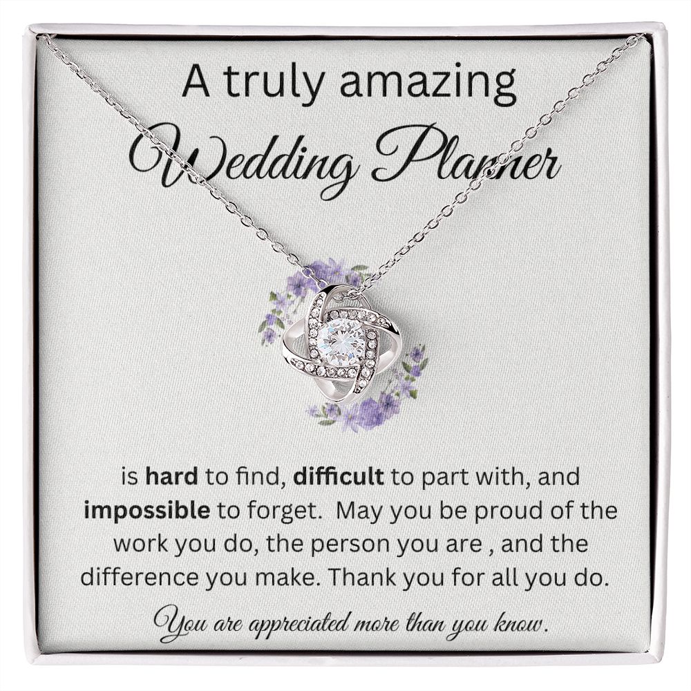 A Truly Amazing Wedding Planner - Love Knot Necklace