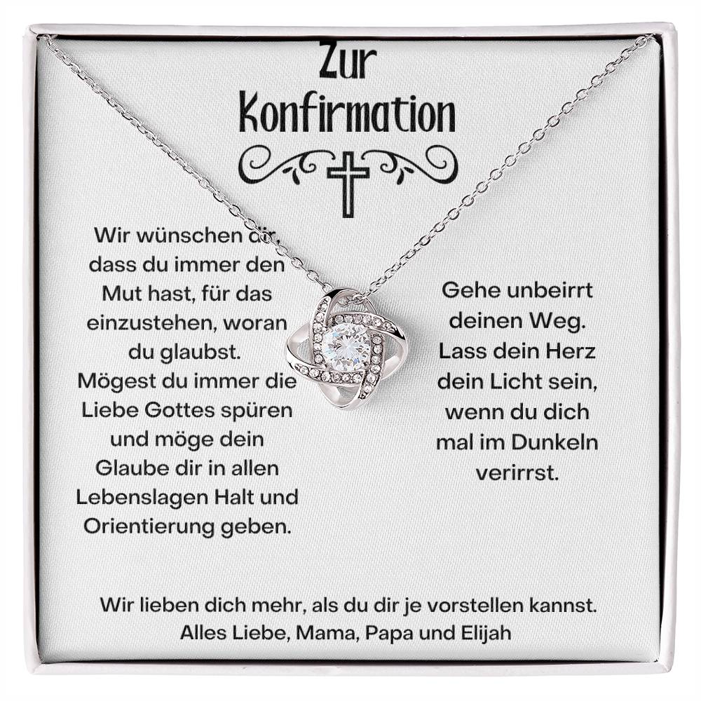 Lass Dein Herz Dein Licht Sein, Wenn Du Dich Mal Im Dunkeln Verirrst - Love Knot Necklace