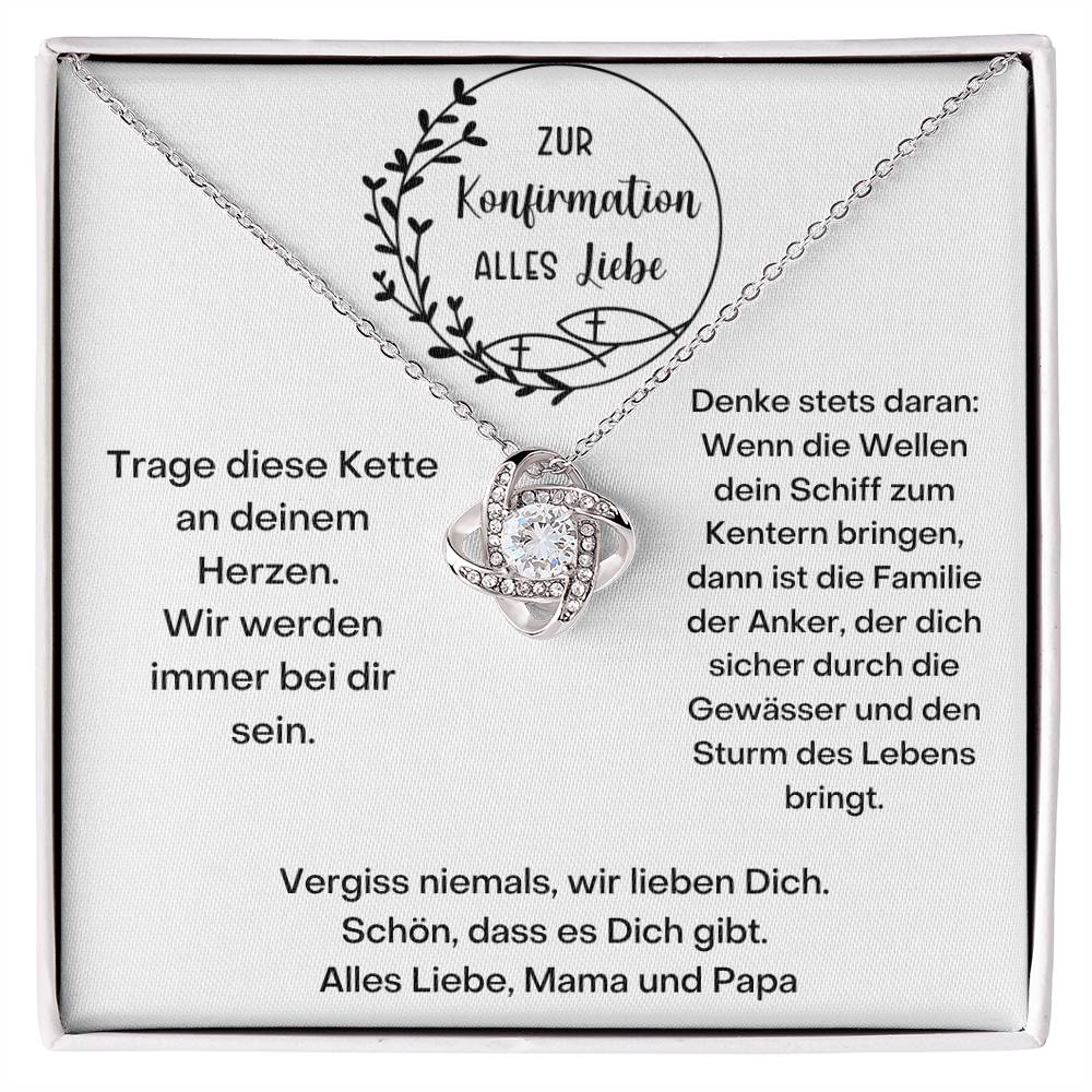 Wir Werden Immer Bei Dir Sein | Love Knot Necklace
