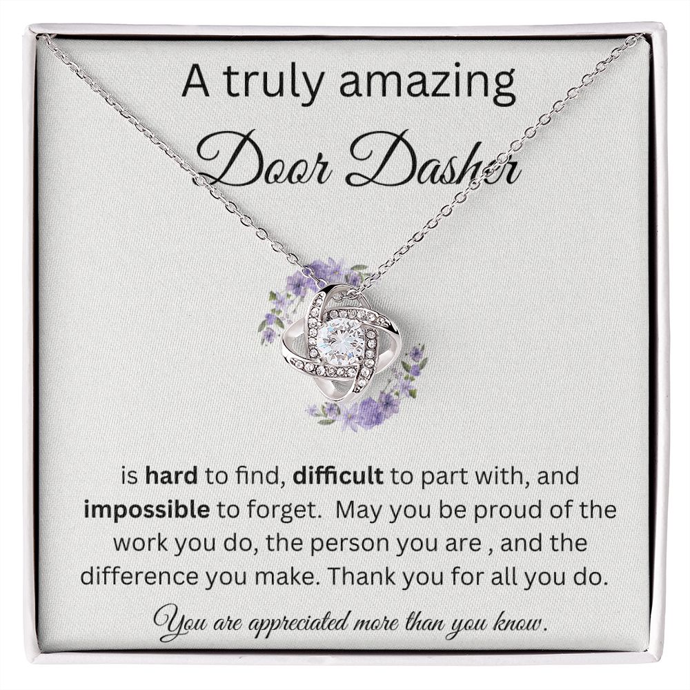 A Truly Amazing Door Dasher - Love Knot Necklace