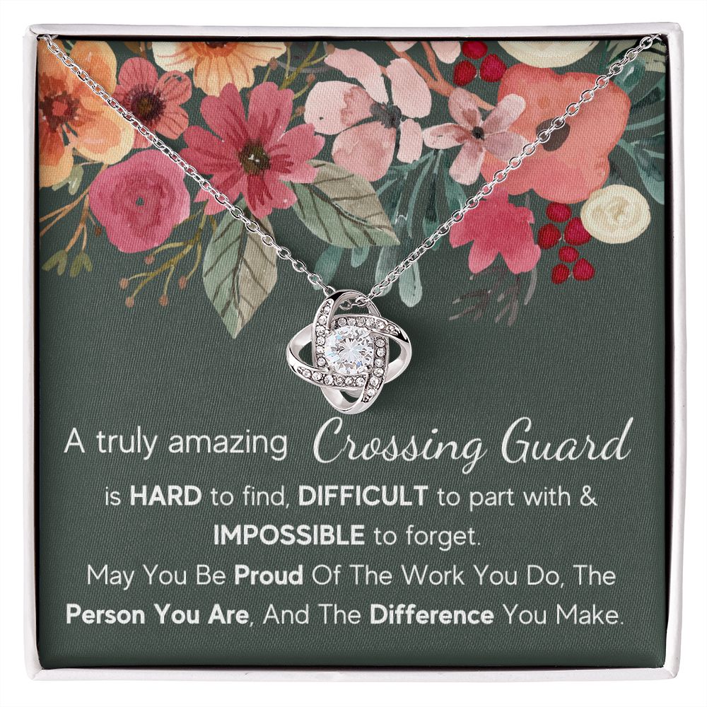 A Truly Amazing Crossing Guard - Love Knot Necklace
