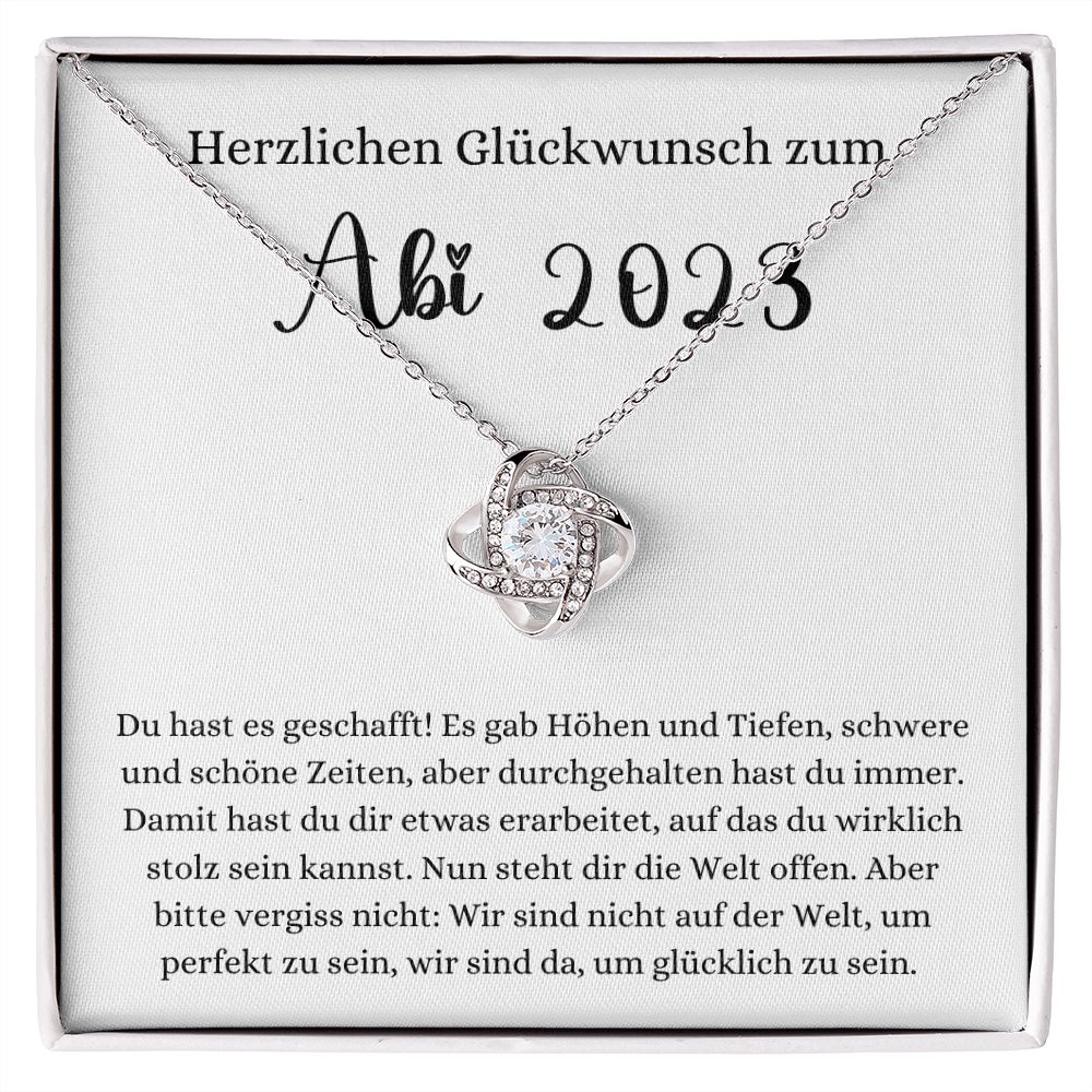 Herzlichen Glückwunsch zum Abi 2023 - Love Knot Necklace
