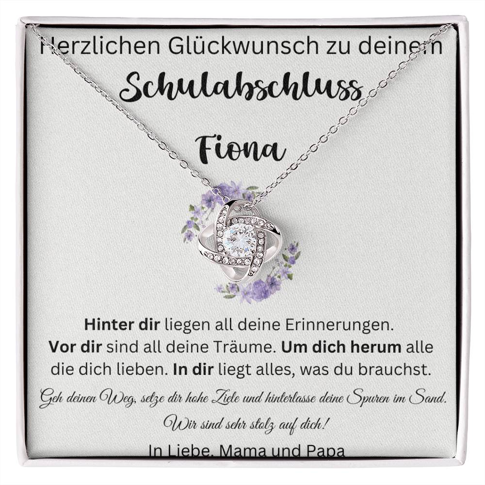 Wir Sind Sehr Stolz Auf Dich - Love Knot Necklace