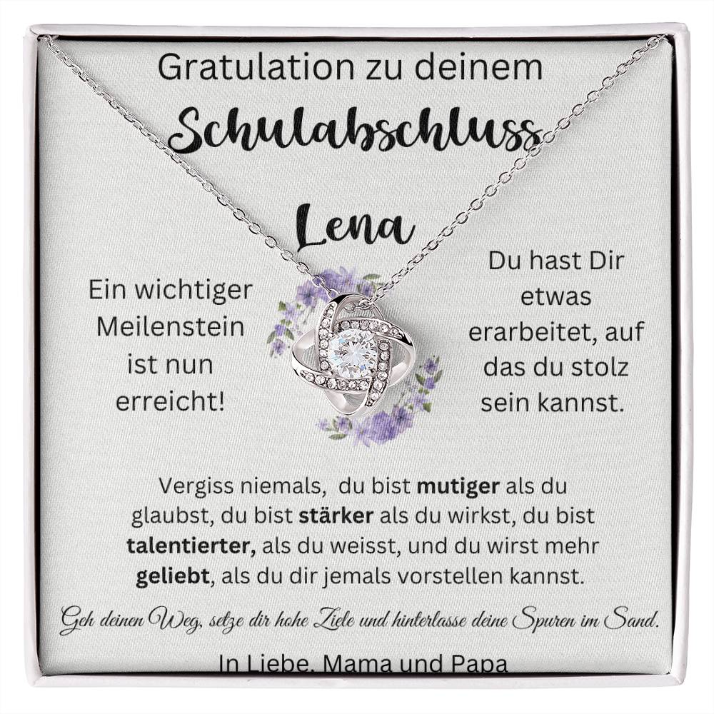 Gratulation Ein Wichtiger Meilenstein Ist Nun Erreicht - Love Knot Necklace