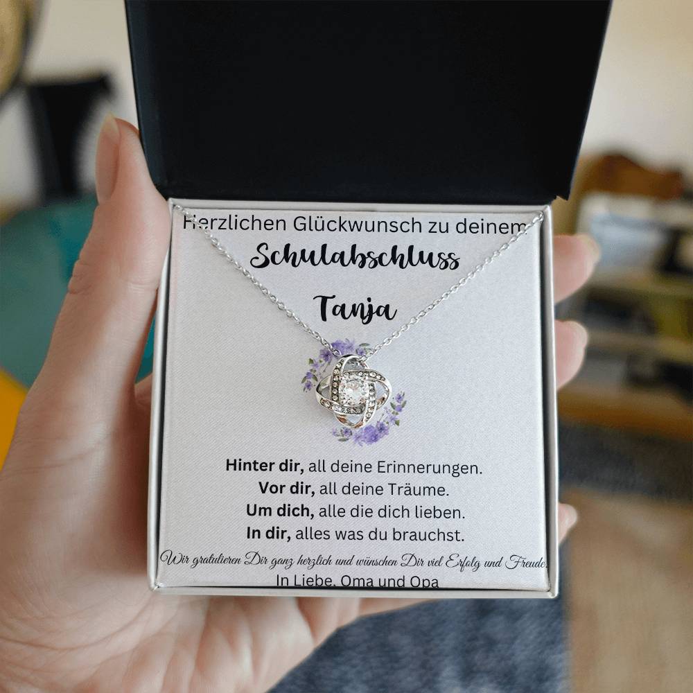 Herzlichen Glückwunsch Wir Wünschen Ihnen Viel Erfolg Und Glück - Love Knot Necklace