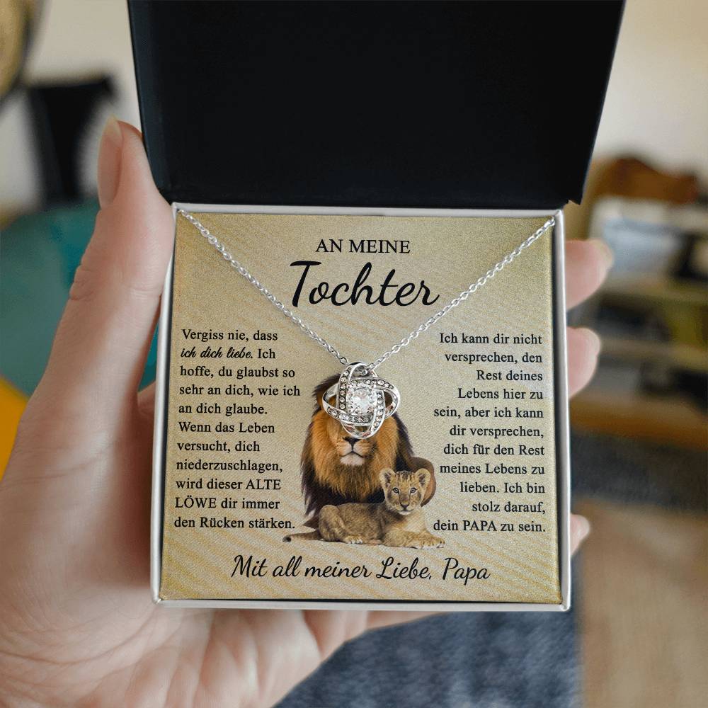 An meine Tochter | Liebe eines stolzen Löwen | Halskette