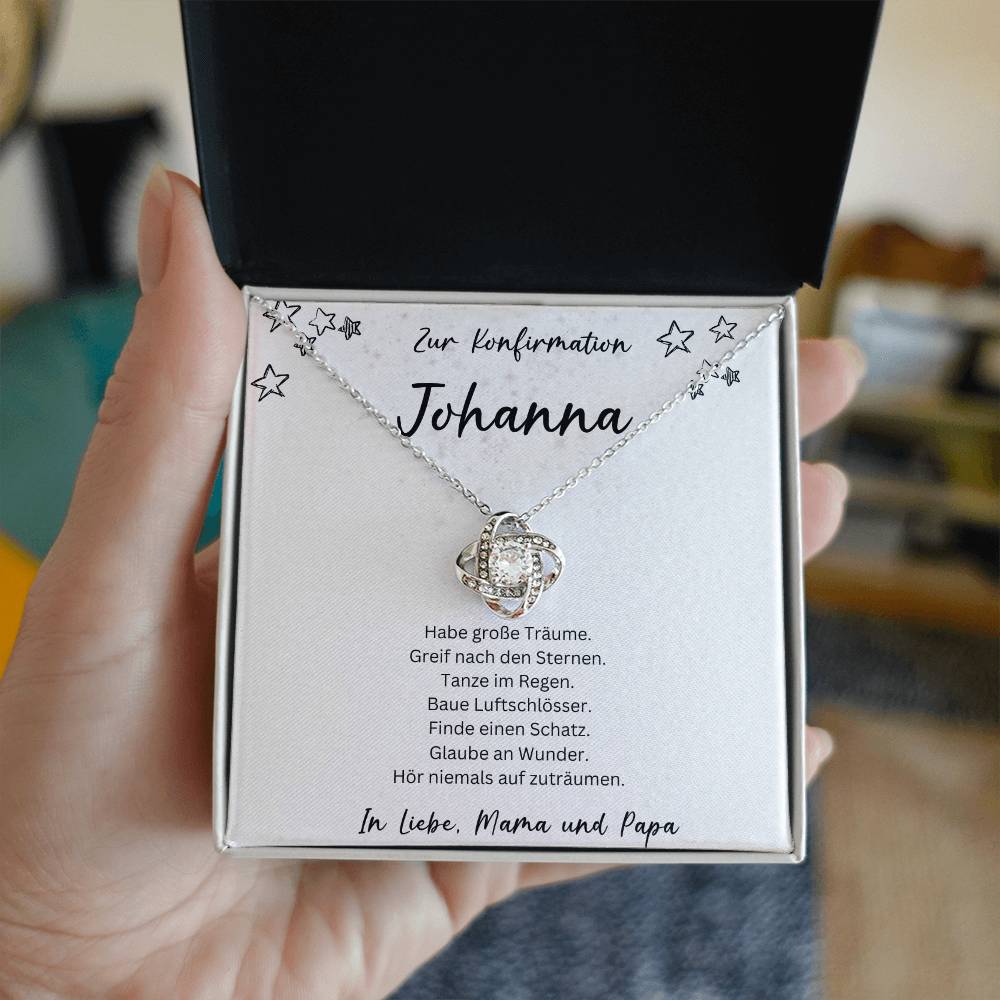 Konfirmation Kommunion Kette 1 - Love Knot Necklace
