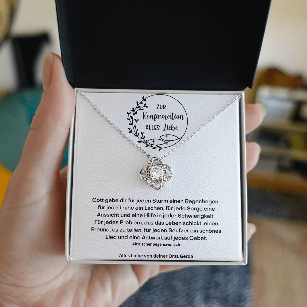 Konfirmation Kommunion Kette 3 - Love Knot Necklace
