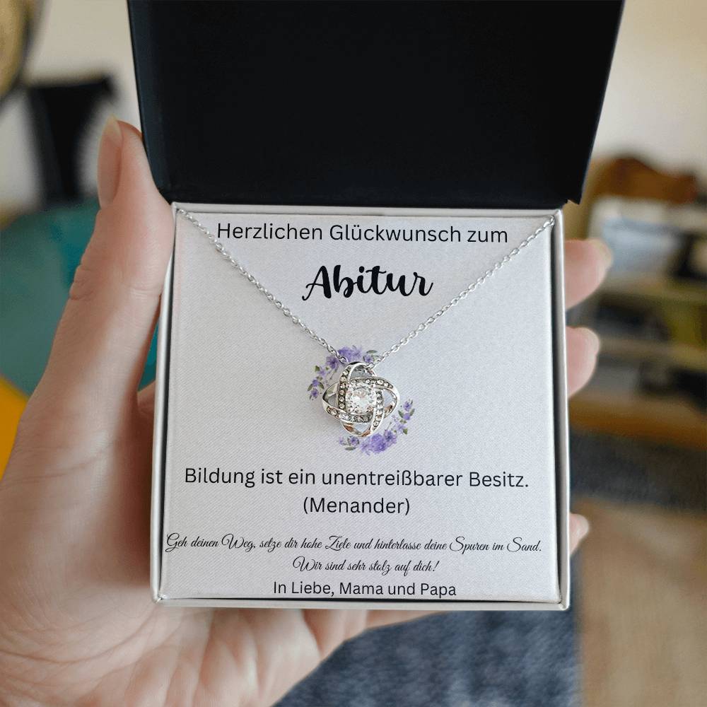 Bildung Ist Ein Unentreißbarer Besitz - Love Knot Necklace