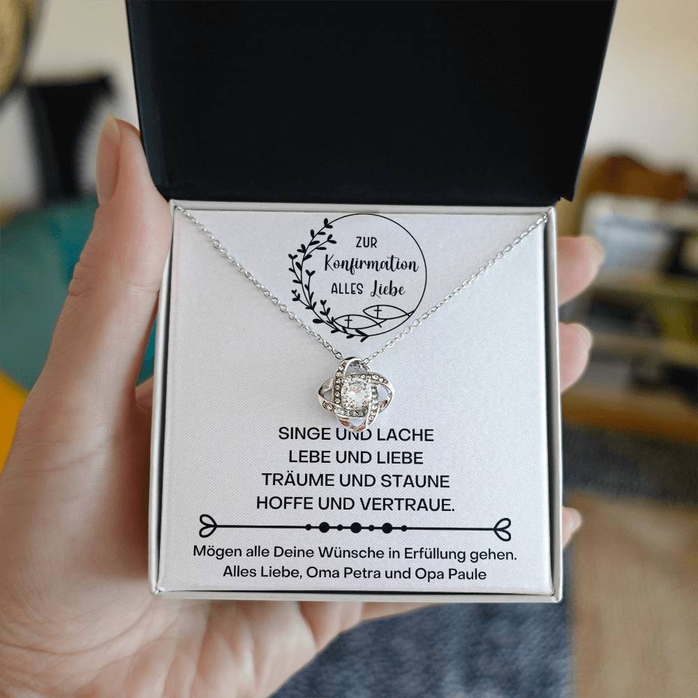 Konfirmation Kommunion Kette 2 - Love Knot Necklace