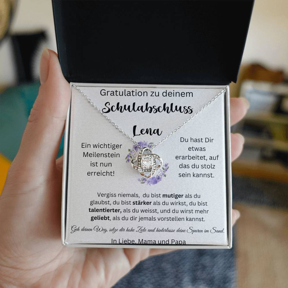 Gratulation Ein Wichtiger Meilenstein Ist Nun Erreicht - Love Knot Necklace