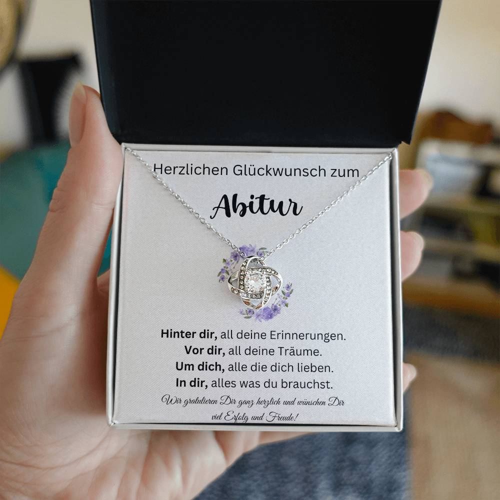 Wir Gratulieren Dir Ganz Herzlich Und Wünschen Dir Viel Erfolg Und Freude - Love Knot Necklace