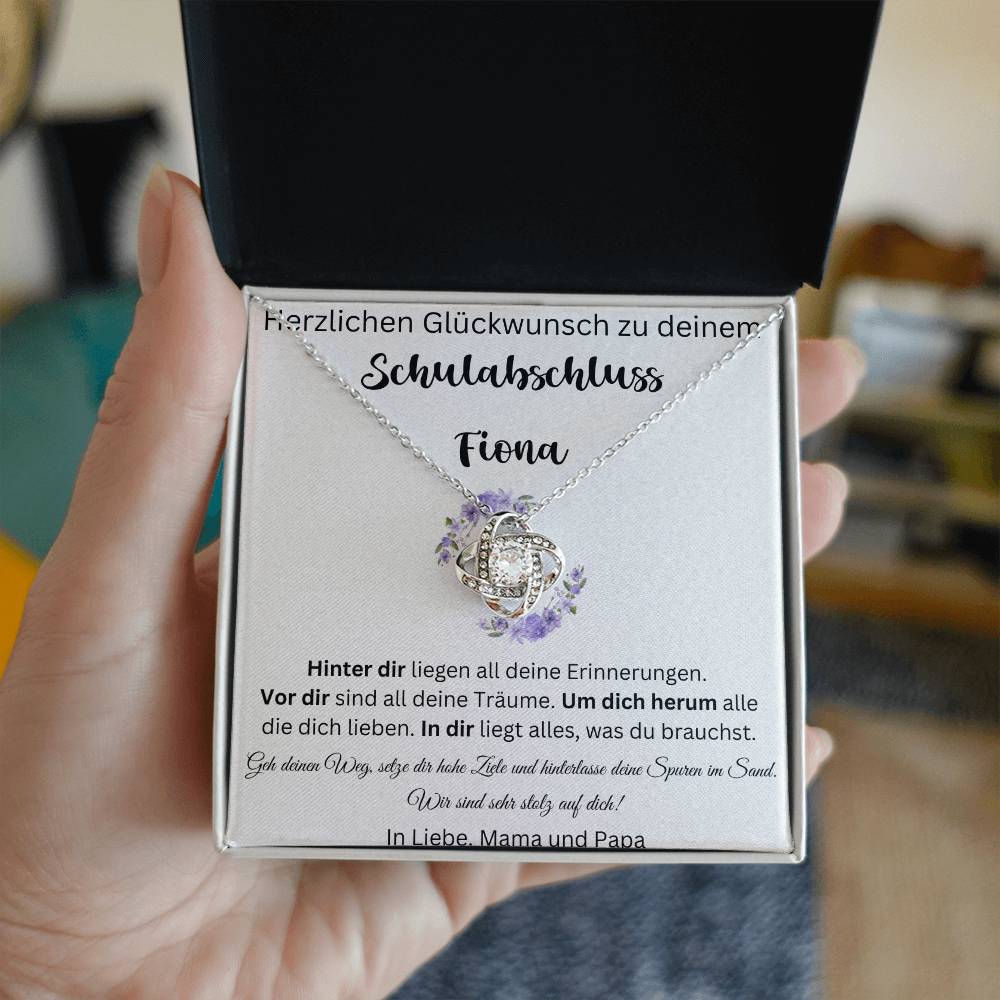 Wir Sind Sehr Stolz Auf Dich - Love Knot Necklace