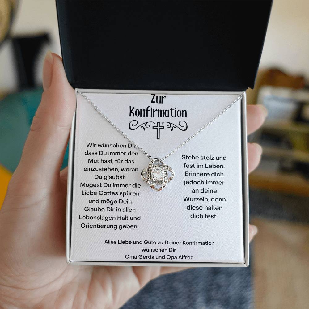 Wir Wünschen Dir, Dass Du Immer Den Mut Hast, Für Das Einzustehen, Woran Du Glaubst - Love Knot Necklace