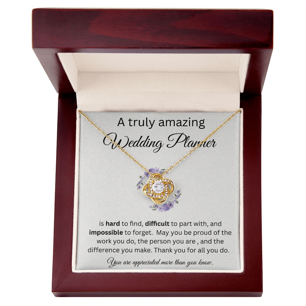 A Truly Amazing Wedding Planner - Love Knot Necklace