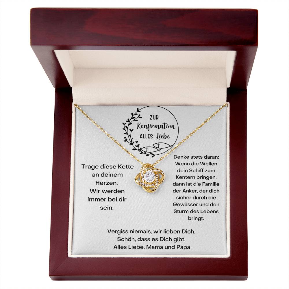 Wir Werden Immer Bei Dir Sein | Love Knot Necklace