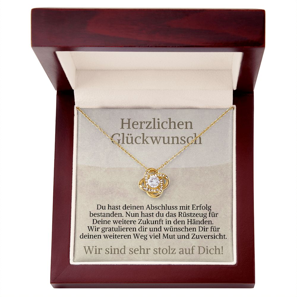 Herzlichen Gluckwunsch - Love Knot Necklace