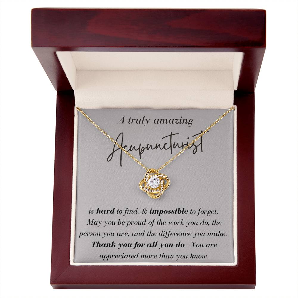 A Truly Amazing Acupuncturist - Love Knot Necklace