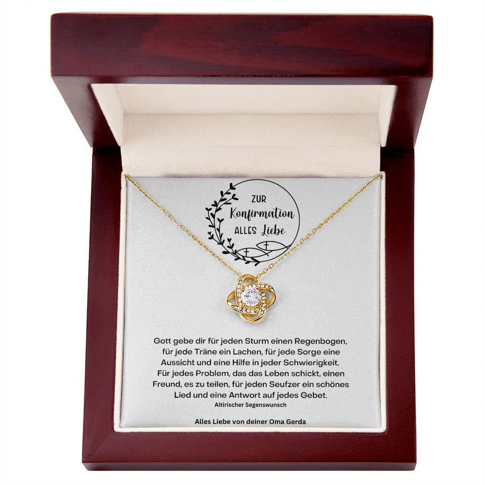 Konfirmation Kommunion Kette 3 - Love Knot Necklace
