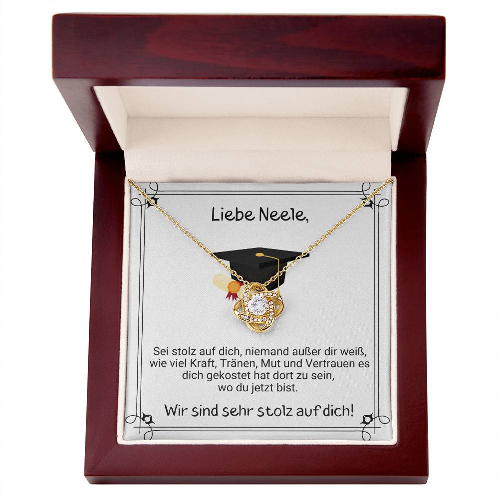 Wir Sind Sehr Stolz Aufdich - Love Knot Necklace