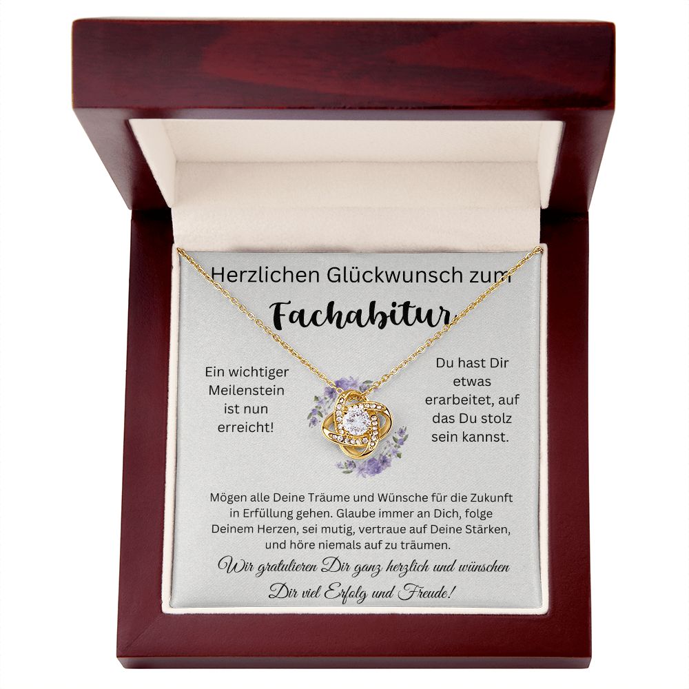 Herzlichen Glückwunsch zum Fachabitur - Love Knot Necklace