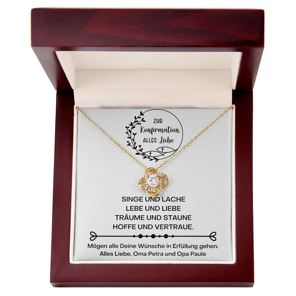Konfirmation Kommunion Kette 2 - Love Knot Necklace