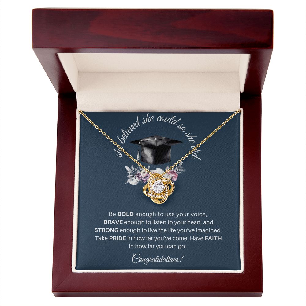 Congratulations - Love Knot Necklace