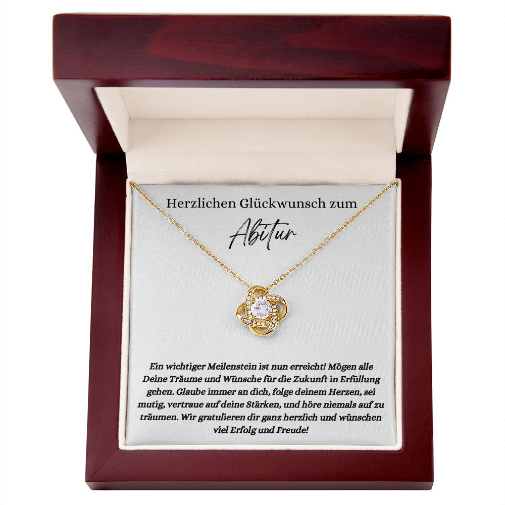 Herzlichen Glückwunsch zum Abitur - Love Knot Necklace