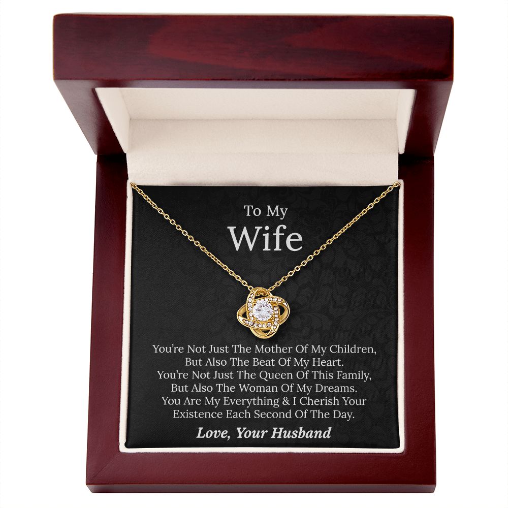 To My Wife - You Are My Everything - Love Knot Necklace