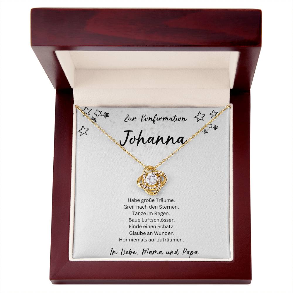 Konfirmation Kommunion Kette 1 - Love Knot Necklace
