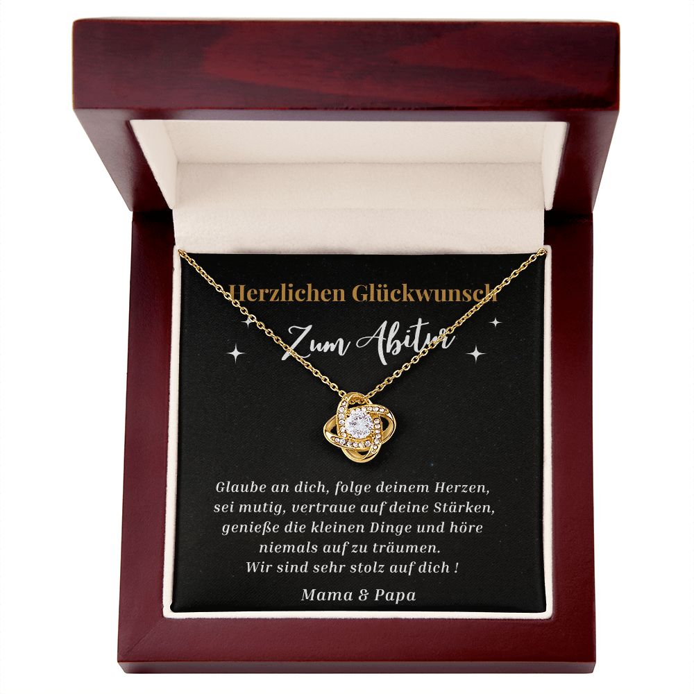 Herzlichen Glückwunsch Zum Abitur - Love Knot Necklace