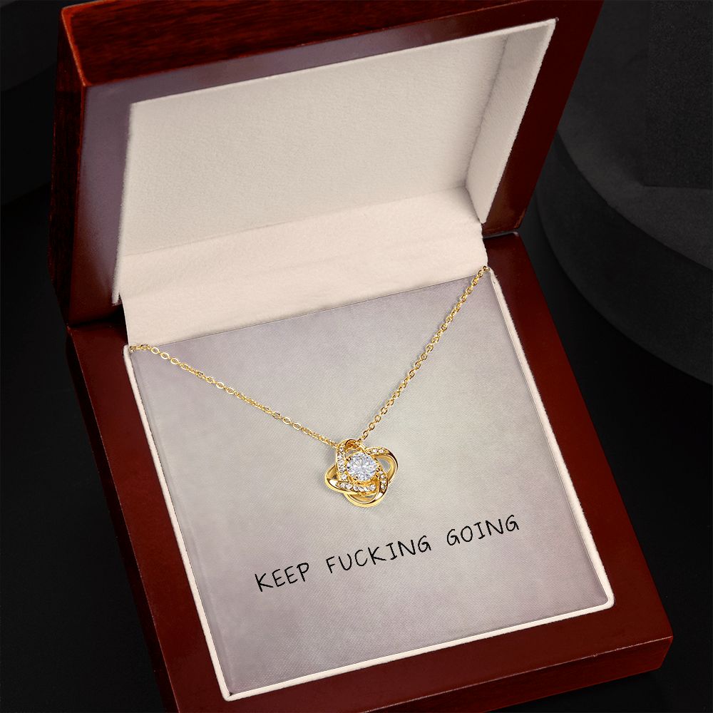 Keep Going - Love Knot Necklace