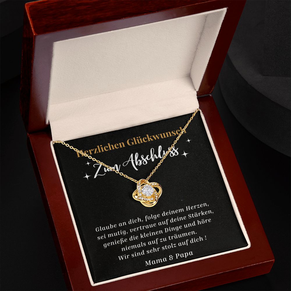 Herzlichen Glückwunsch Zum Abschluss - Love Knot Necklace