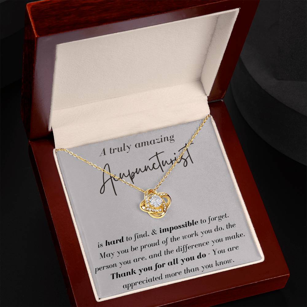 A Truly Amazing Acupuncturist - Love Knot Necklace