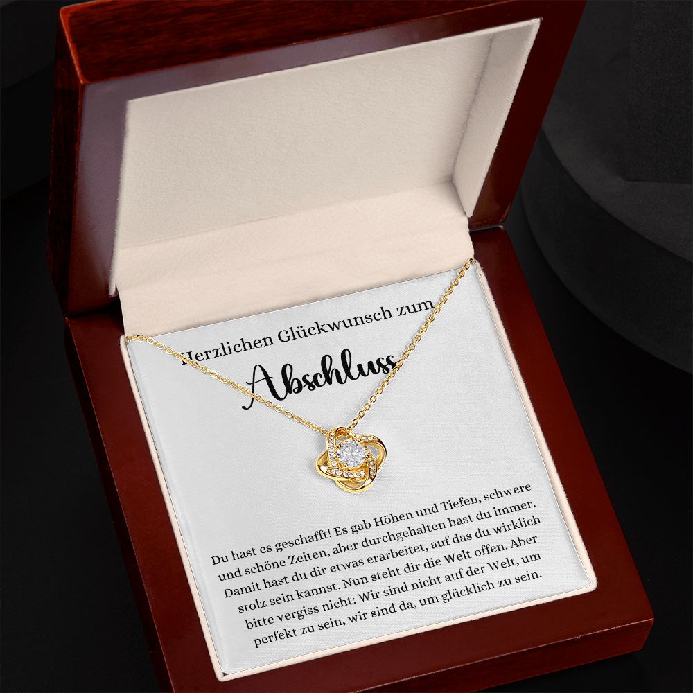 Herzlichen Glückwunsch zum Abschluss - Love Knot Necklace