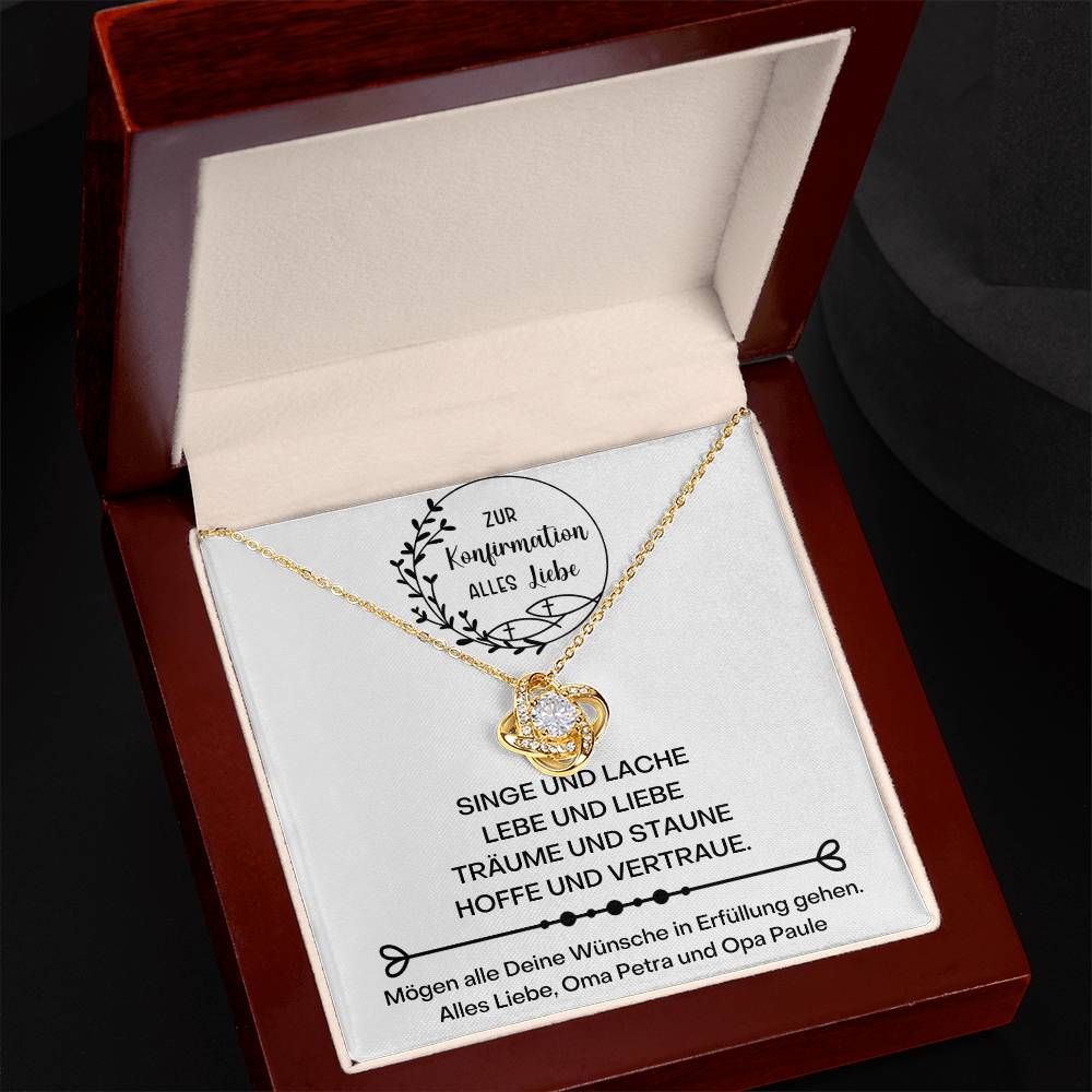 Konfirmation Kommunion Kette 2 - Love Knot Necklace