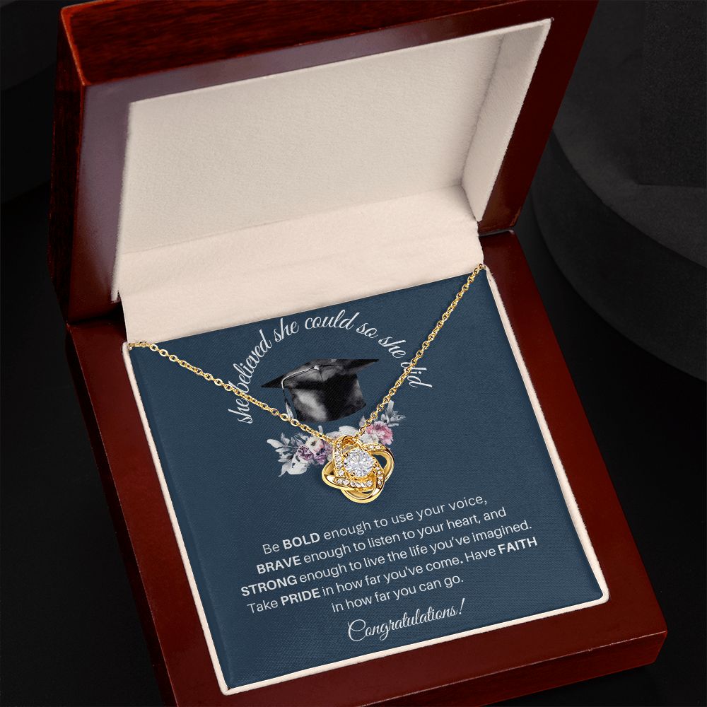 Congratulations - Love Knot Necklace