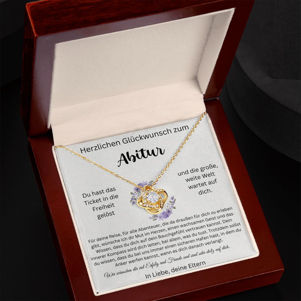 Du Hast Das Ticket In Die Freiheit Gelöst - Love Knot Necklace
