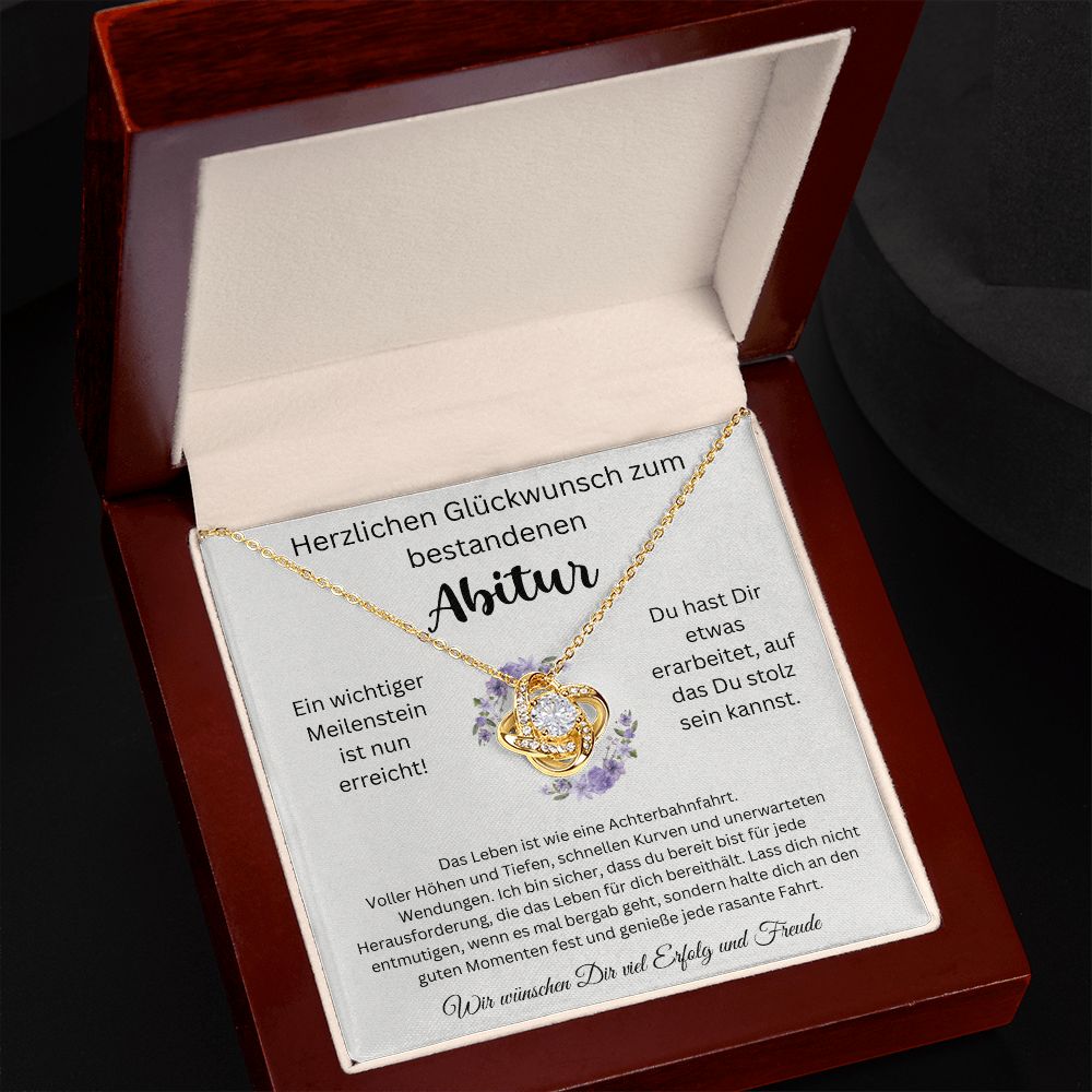 Herzlichen Glückwunsch Zum Bestandenen Abitur - Love Knot Necklace