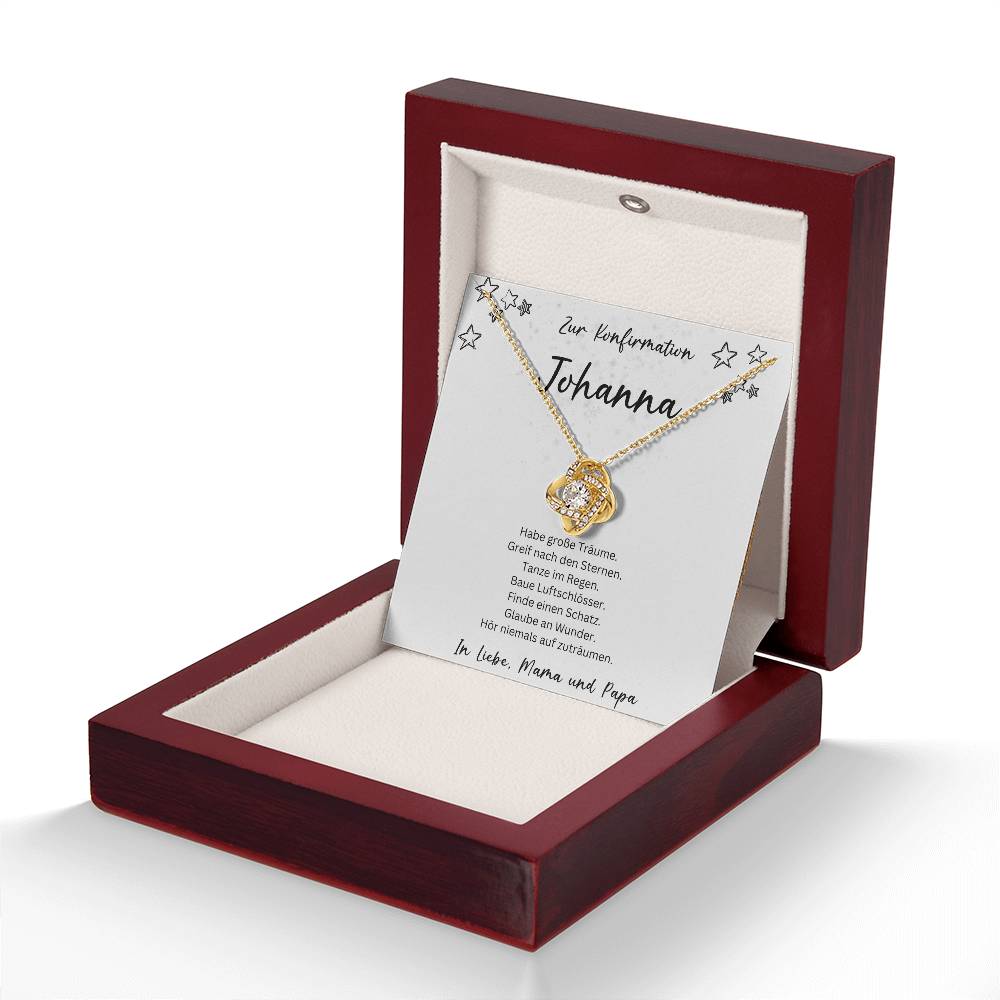 Konfirmation Kommunion Kette 1 - Love Knot Necklace