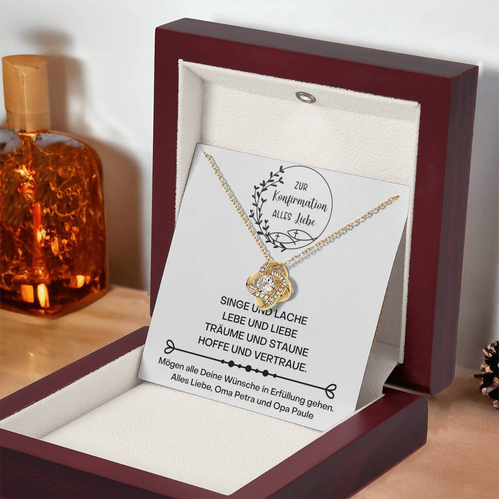 Konfirmation Kommunion Kette 2 - Love Knot Necklace