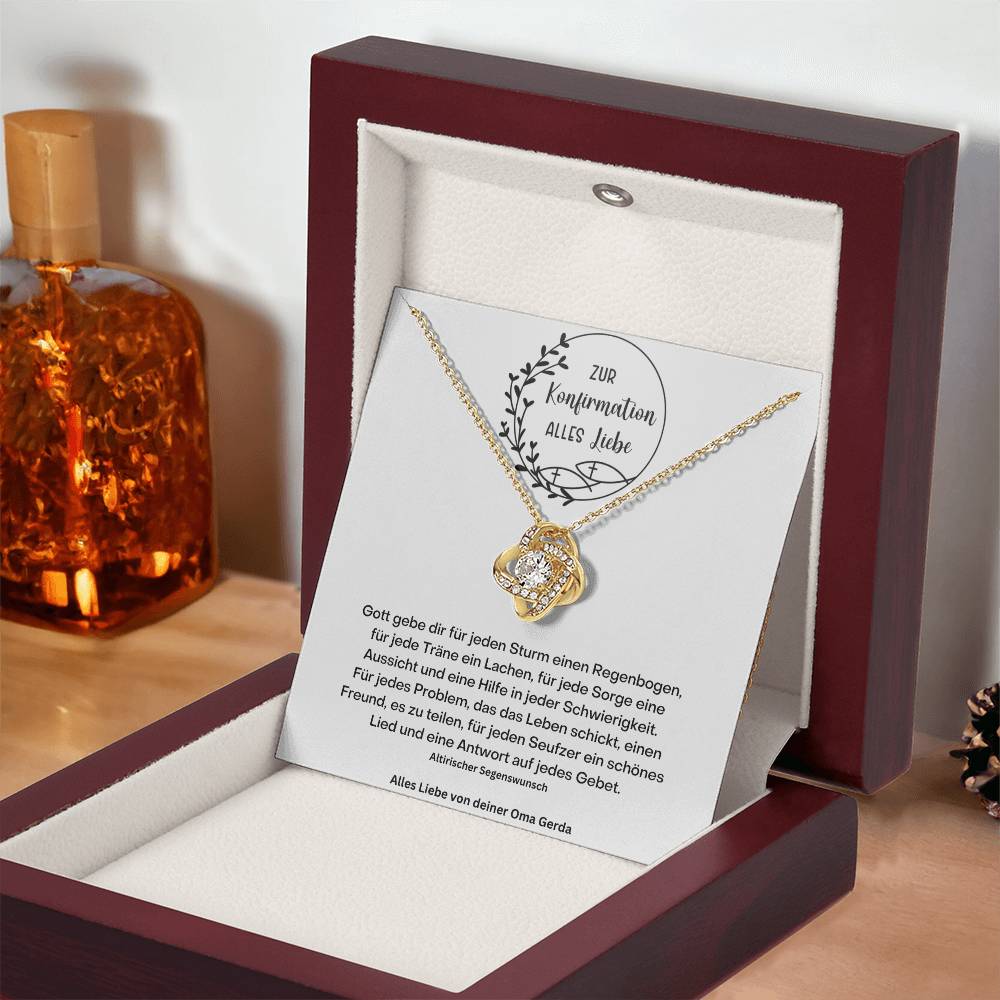 Konfirmation Kommunion Kette 3 - Love Knot Necklace