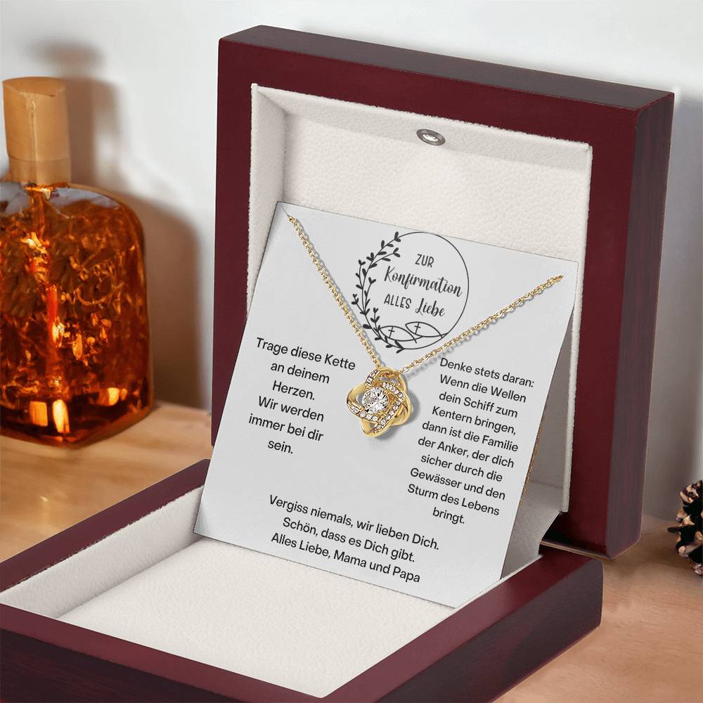 Wir Werden Immer Bei Dir Sein | Love Knot Necklace