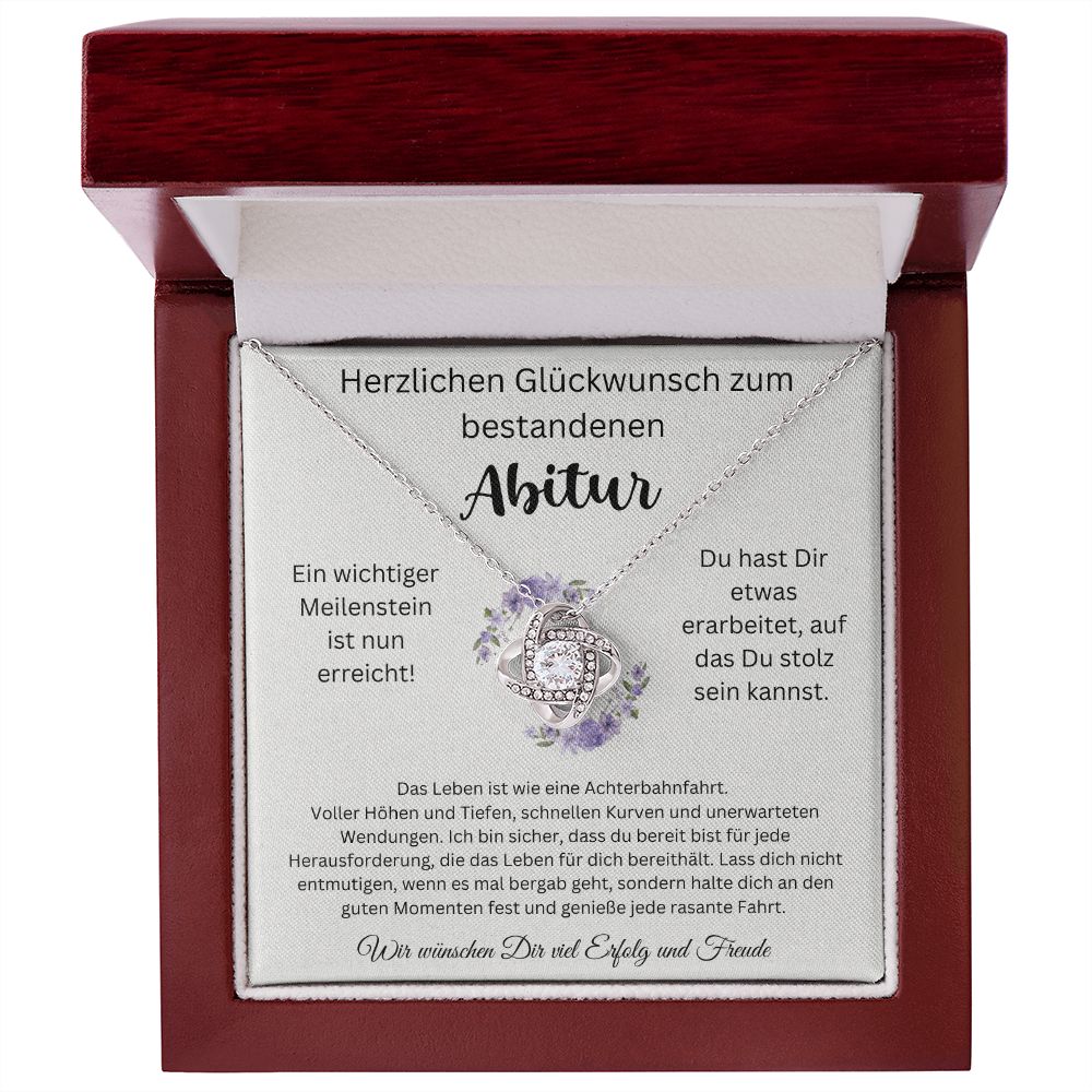Herzlichen Glückwunsch Zum Bestandenen Abitur - Love Knot Necklace