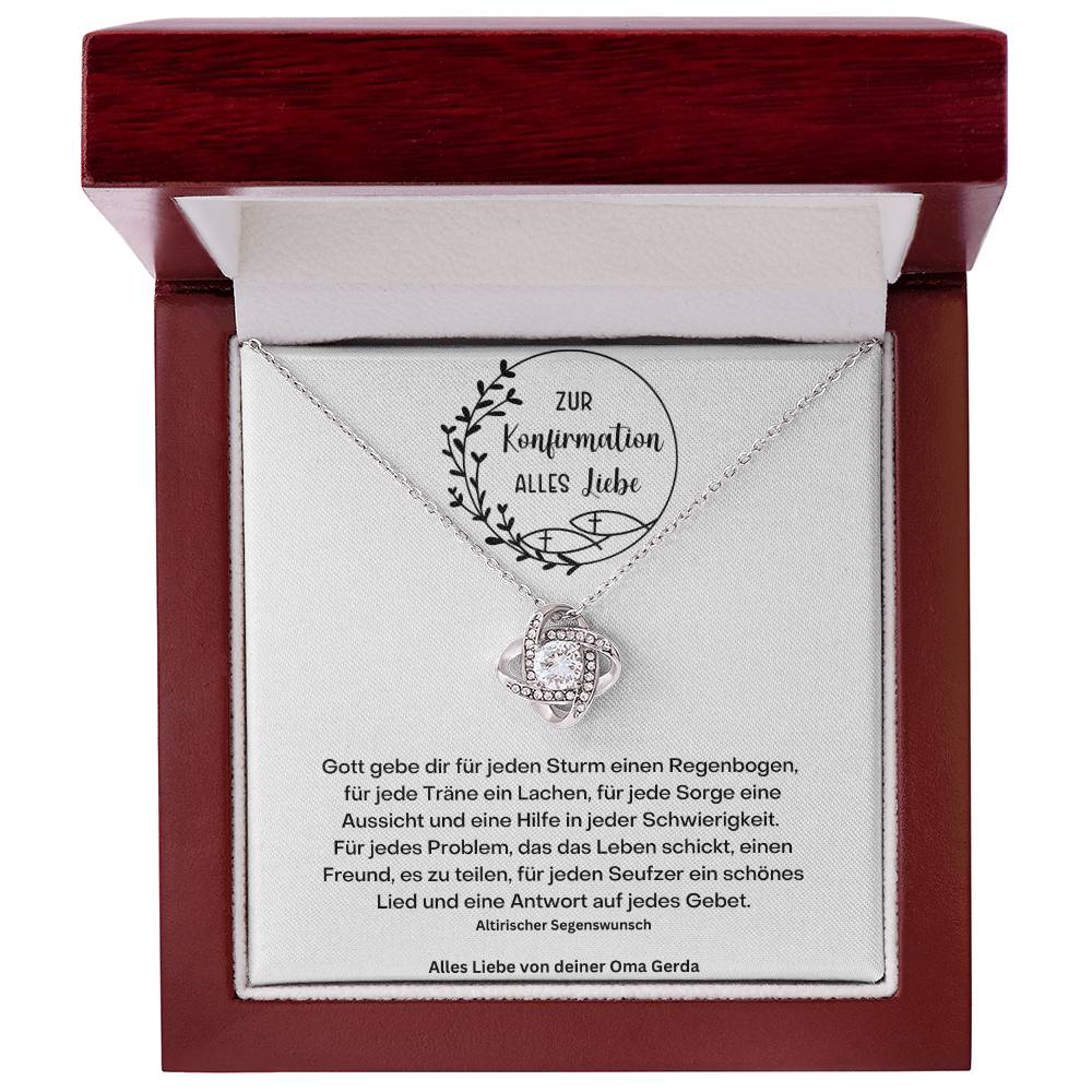 Konfirmation Kommunion Kette 3 - Love Knot Necklace