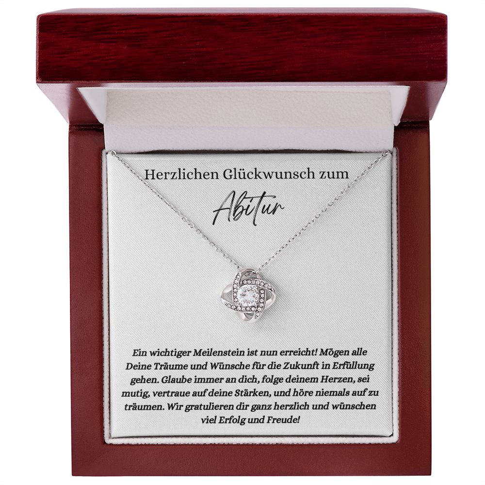 Herzlichen Glückwunsch zum Abitur - Love Knot Necklace