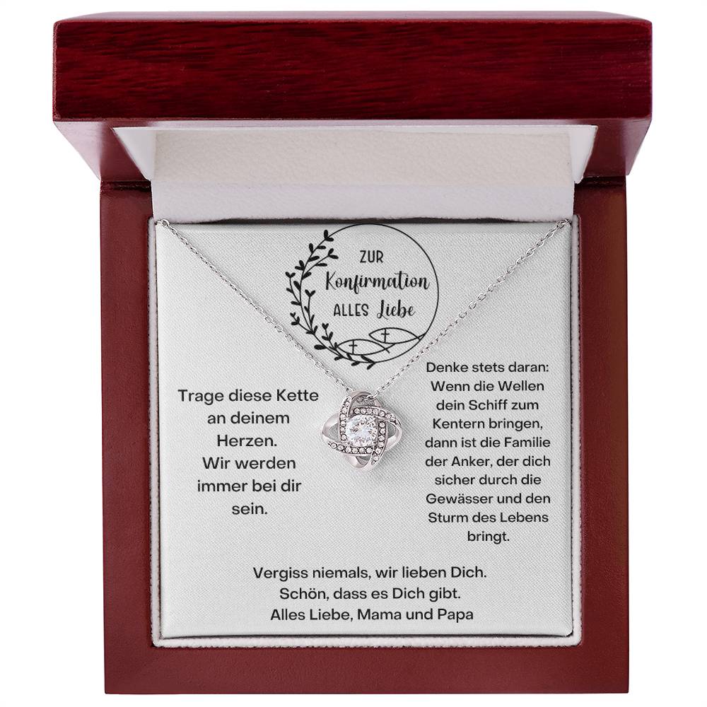 Wir Werden Immer Bei Dir Sein | Love Knot Necklace
