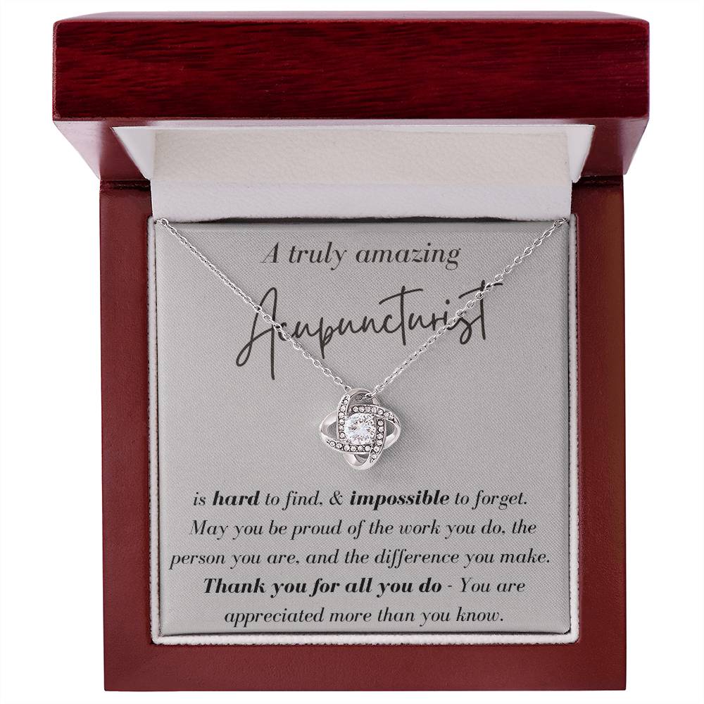 A Truly Amazing Acupuncturist - Love Knot Necklace