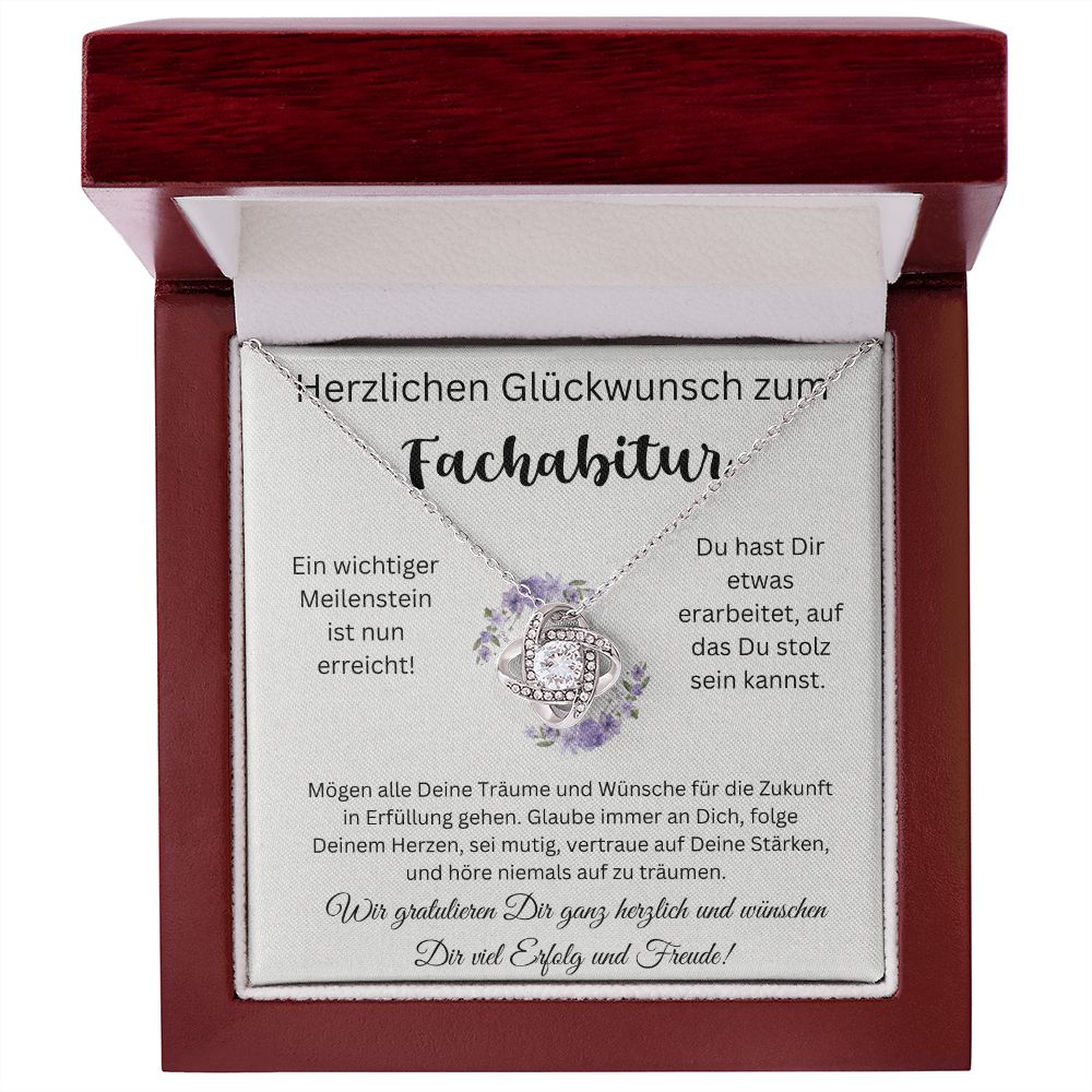 Herzlichen Glückwunsch zum Fachabitur - Love Knot Necklace