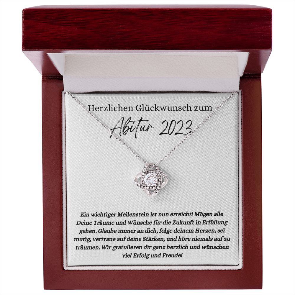 Herzlichen Glückwunsch zum Abitur 2023 - Love Knot Necklace